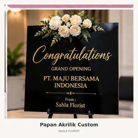 Papan Bunga Akrilik Cibiru